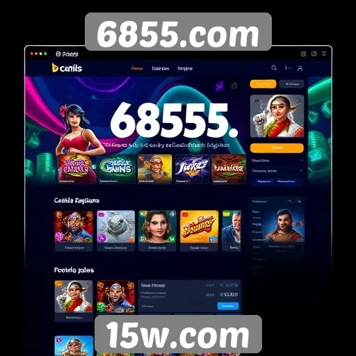 Explorando a interface do usuário em 6855.com